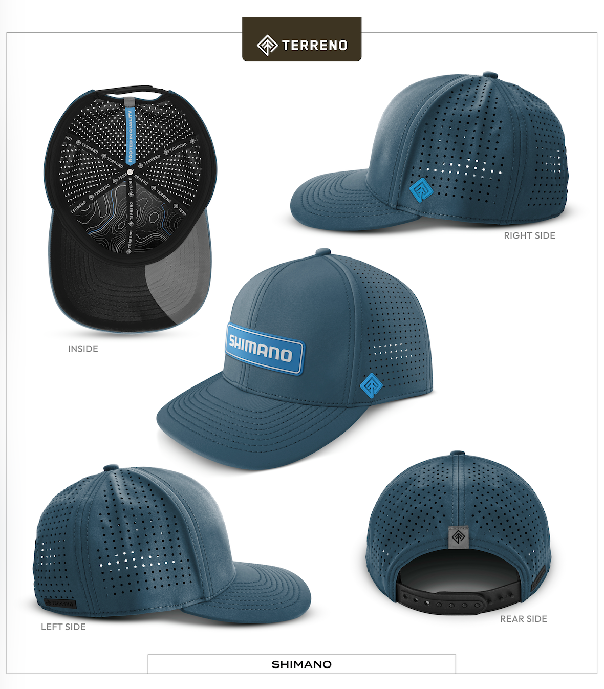 Terreno Shimano hat all angles view